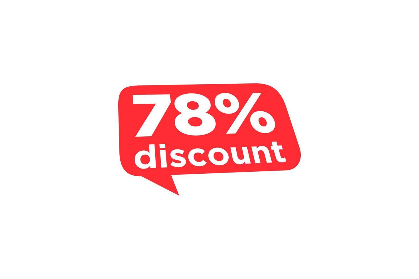 78 discount, Sales Vector badges for Labels, , Stickers, Banners, Tags, Web Stickers, New offer. Discount origami sign banner.