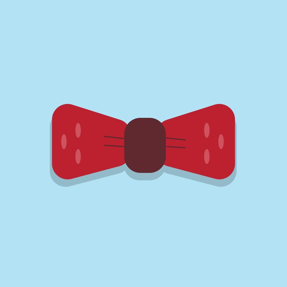 corbata pajarita para hombre corbata roja para traje y estilo de ropa de moda formal ilustración vectorial vector