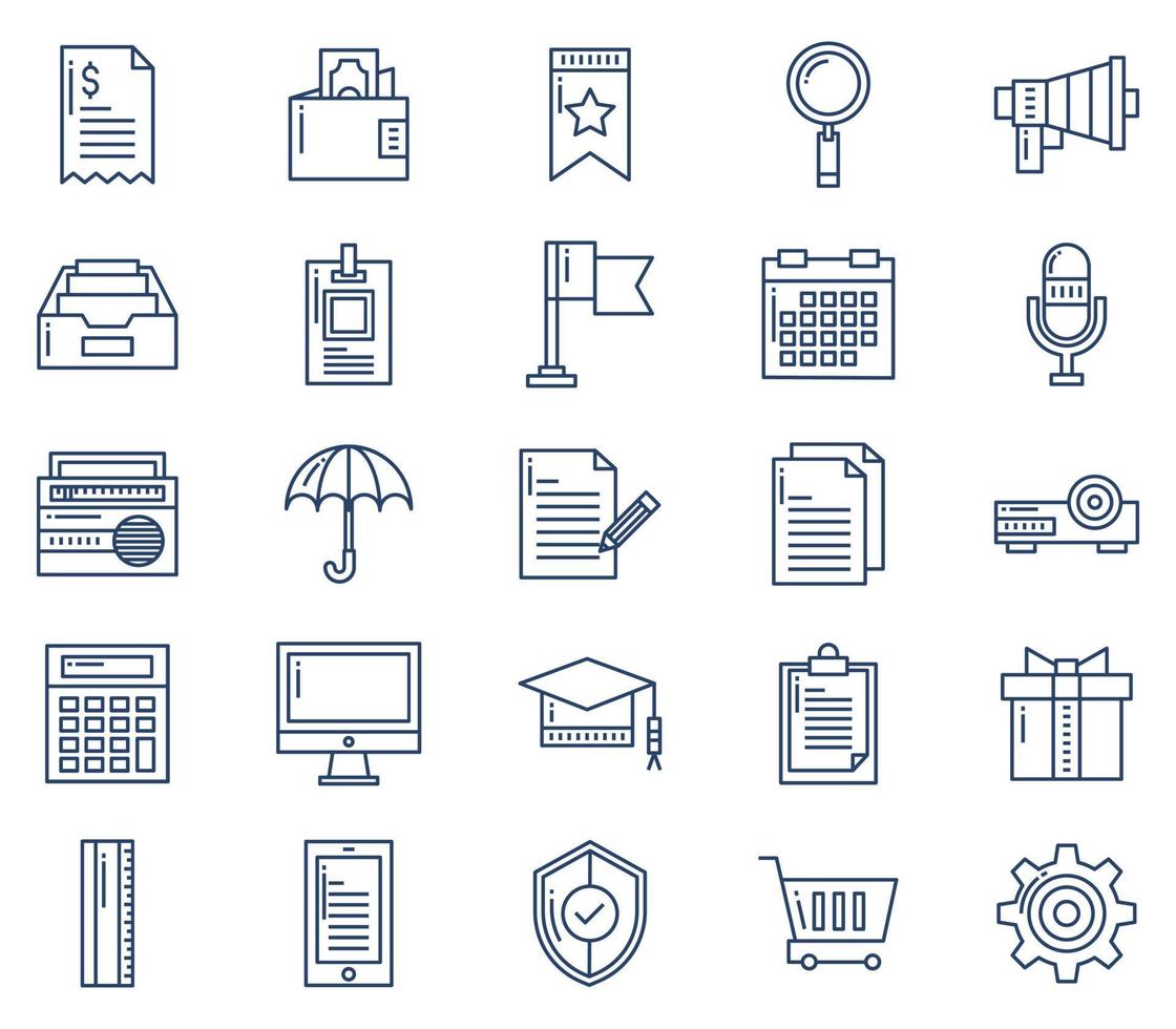 User interface, Basic UI icon set, web icon vector