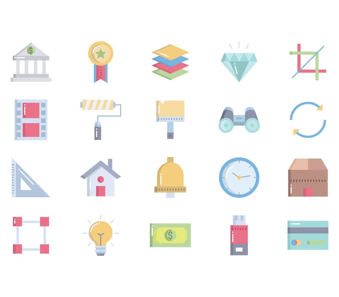 User interface, Basic UI icon set, web icon vector