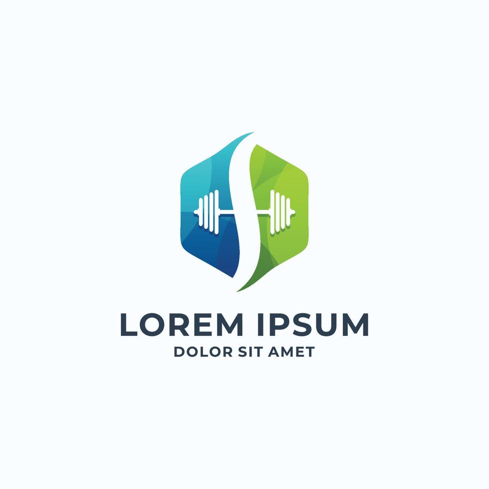 fitness logotype vector template