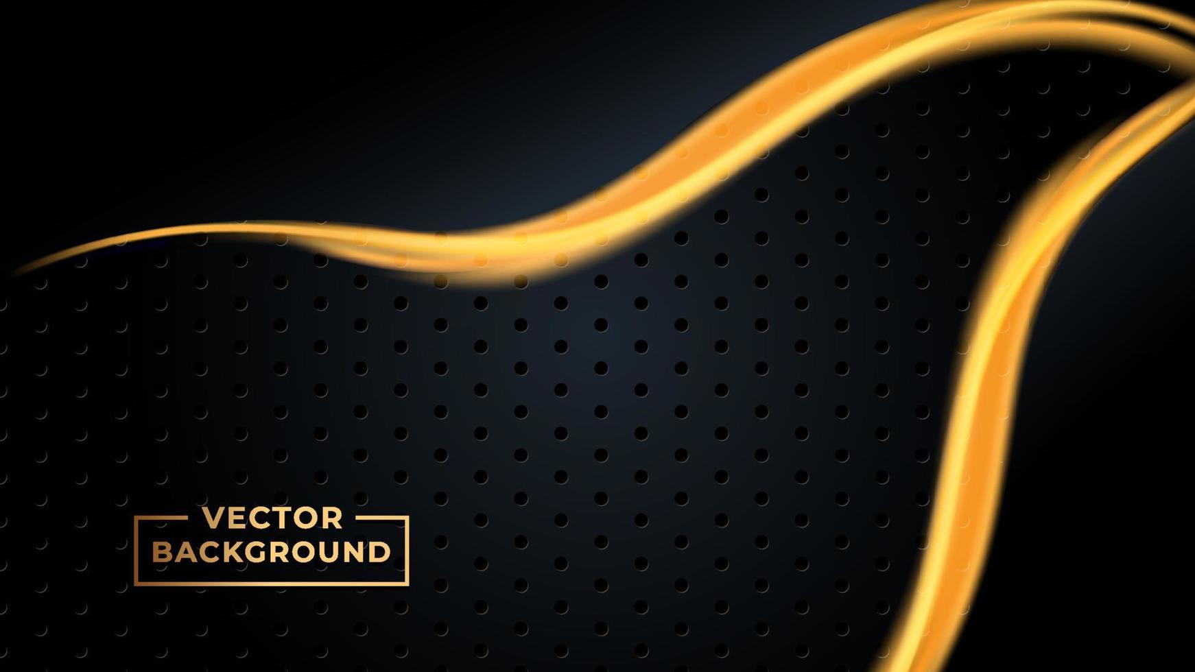 Abstract Gradient background gold color vector