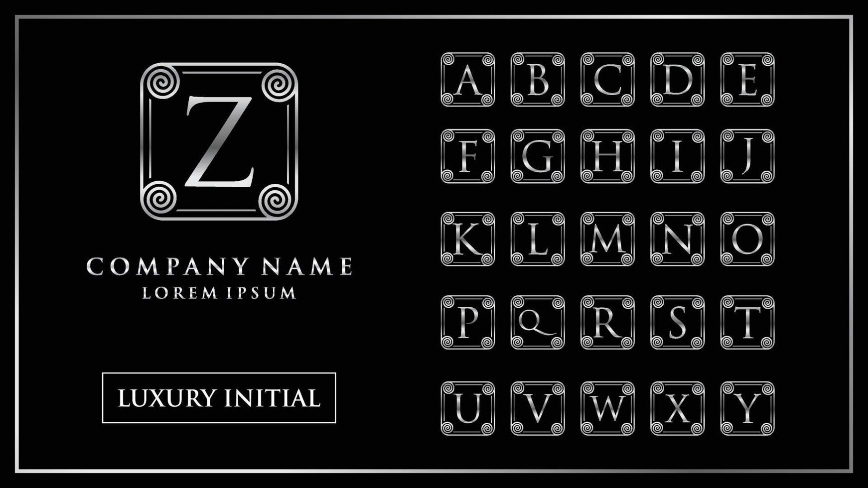 Luxury and elegant initial letter vector template