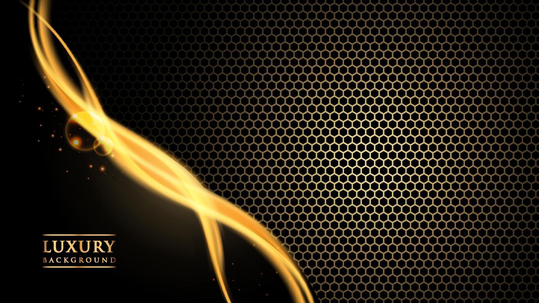 Abstract Gradient background gold color vector