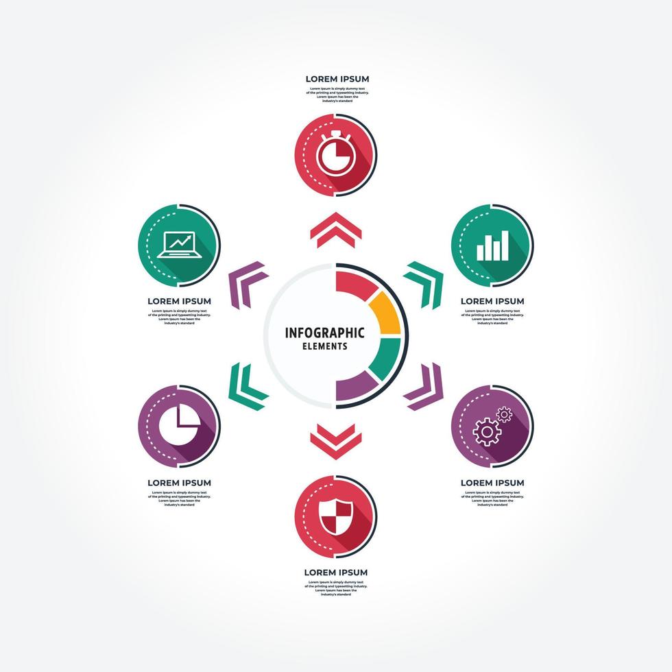 infografía premium vector