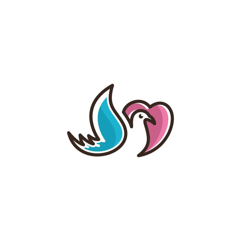 Bird Vector Illustration Template