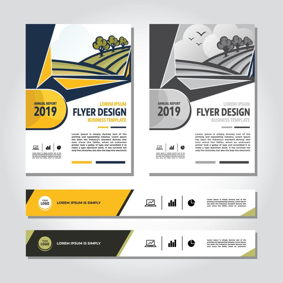 Business abstract vector template. Brochure design, cover modern layout, annual report, poster, flyer in A4, geometric
