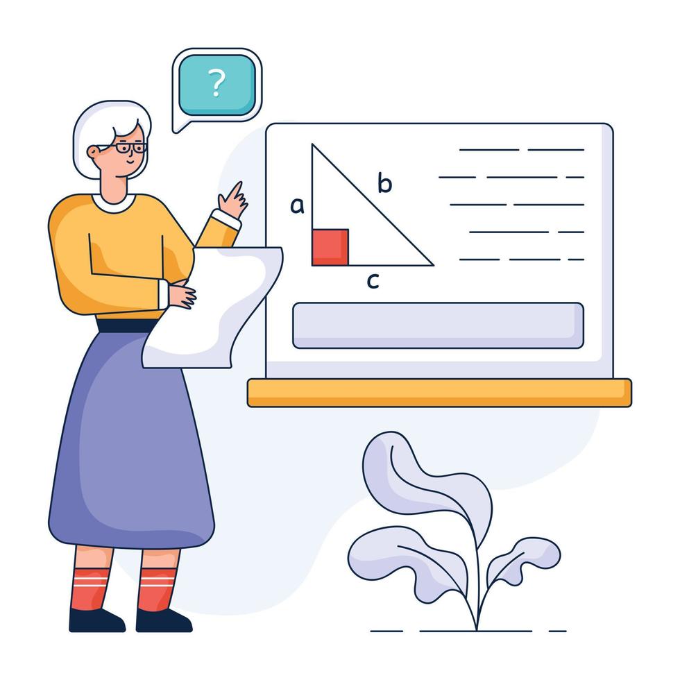 Trendy flat illustration of analysis vector