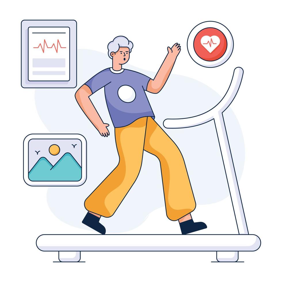Trendy flat illustration of analysis vector