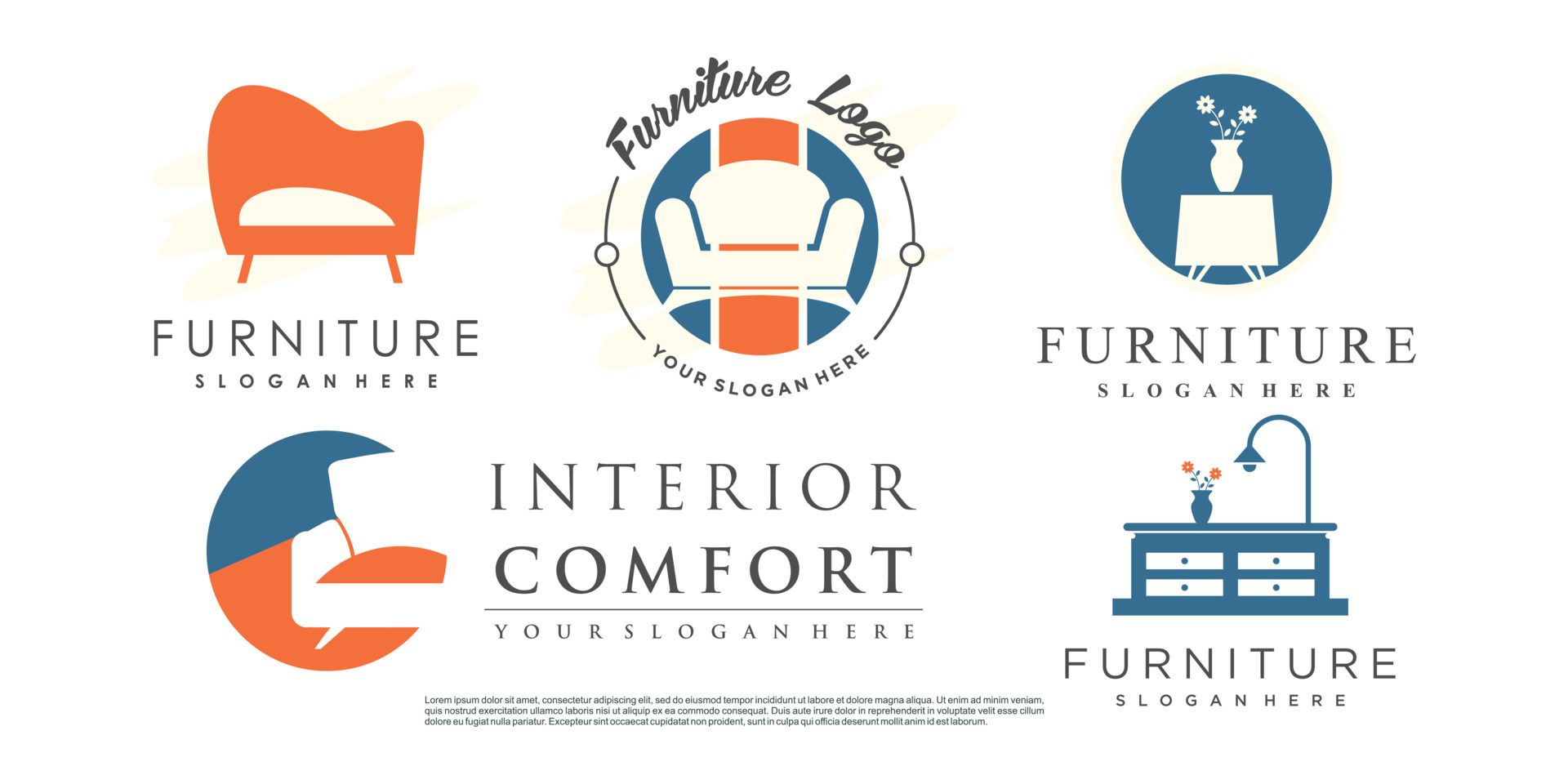 furniture logo design vector with creative concept idea 11667763 Vector