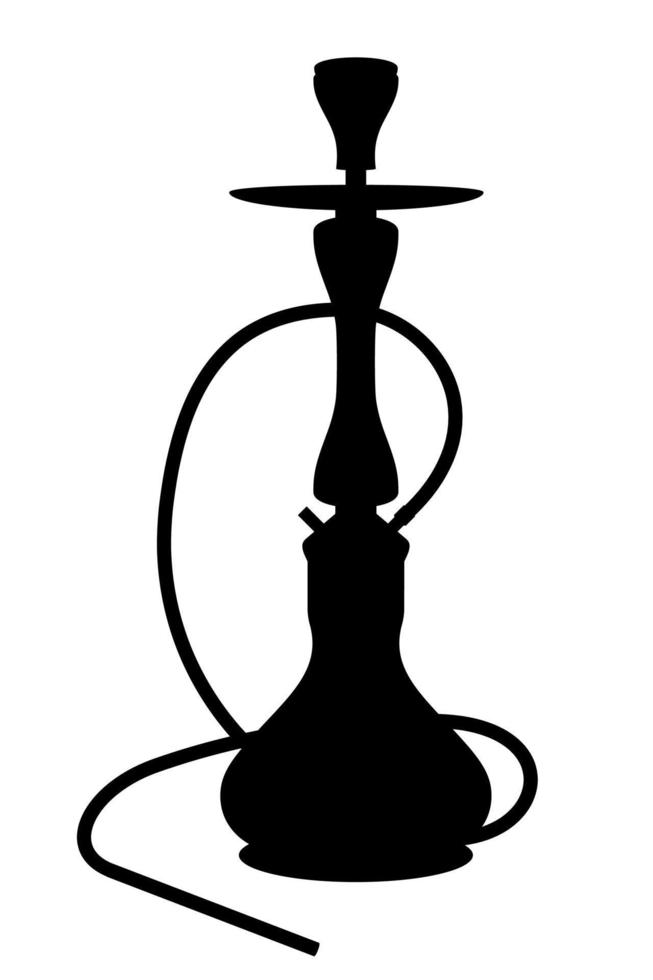 hookah for tobacco smoking and relaxation vector illustration isolated on white background