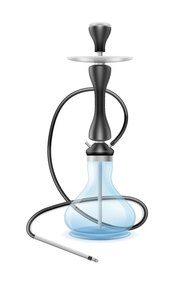 hookah for tobacco smoking and relaxation vector illustration isolated on white background