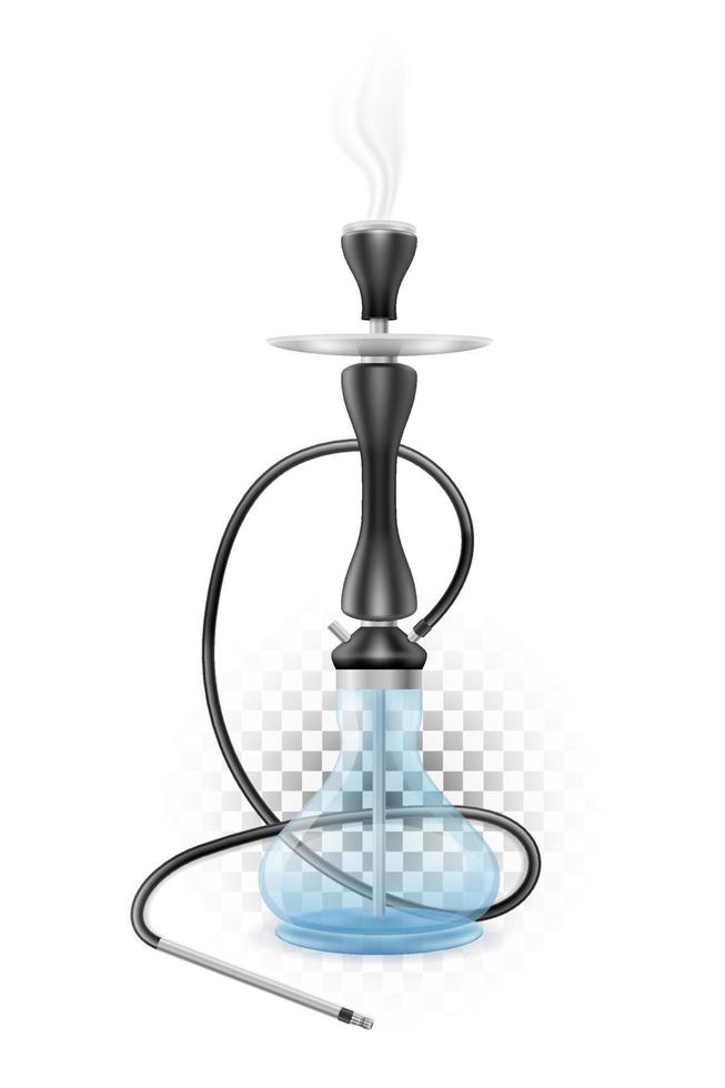 hookah for tobacco smoking and relaxation vector illustration isolated on white background