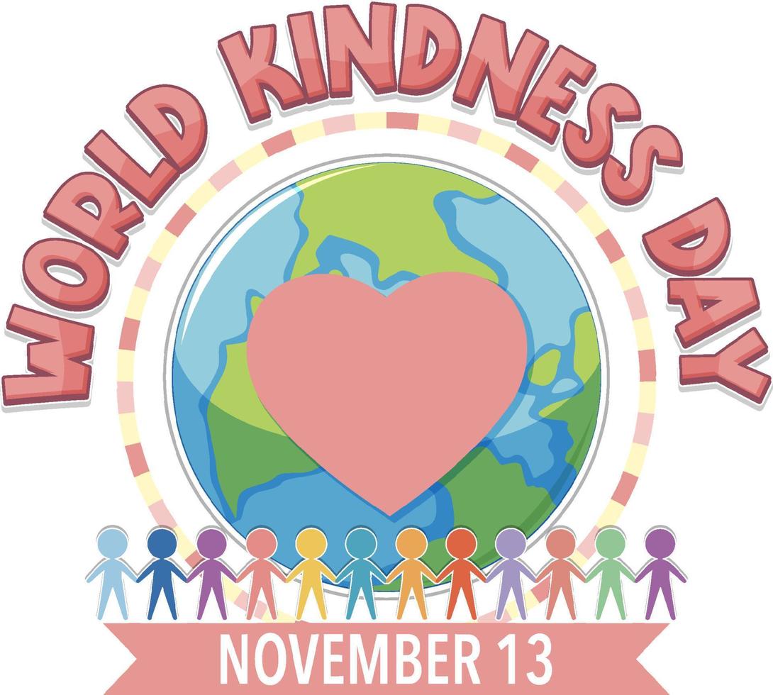 World Kindness Day Logo Concept vector