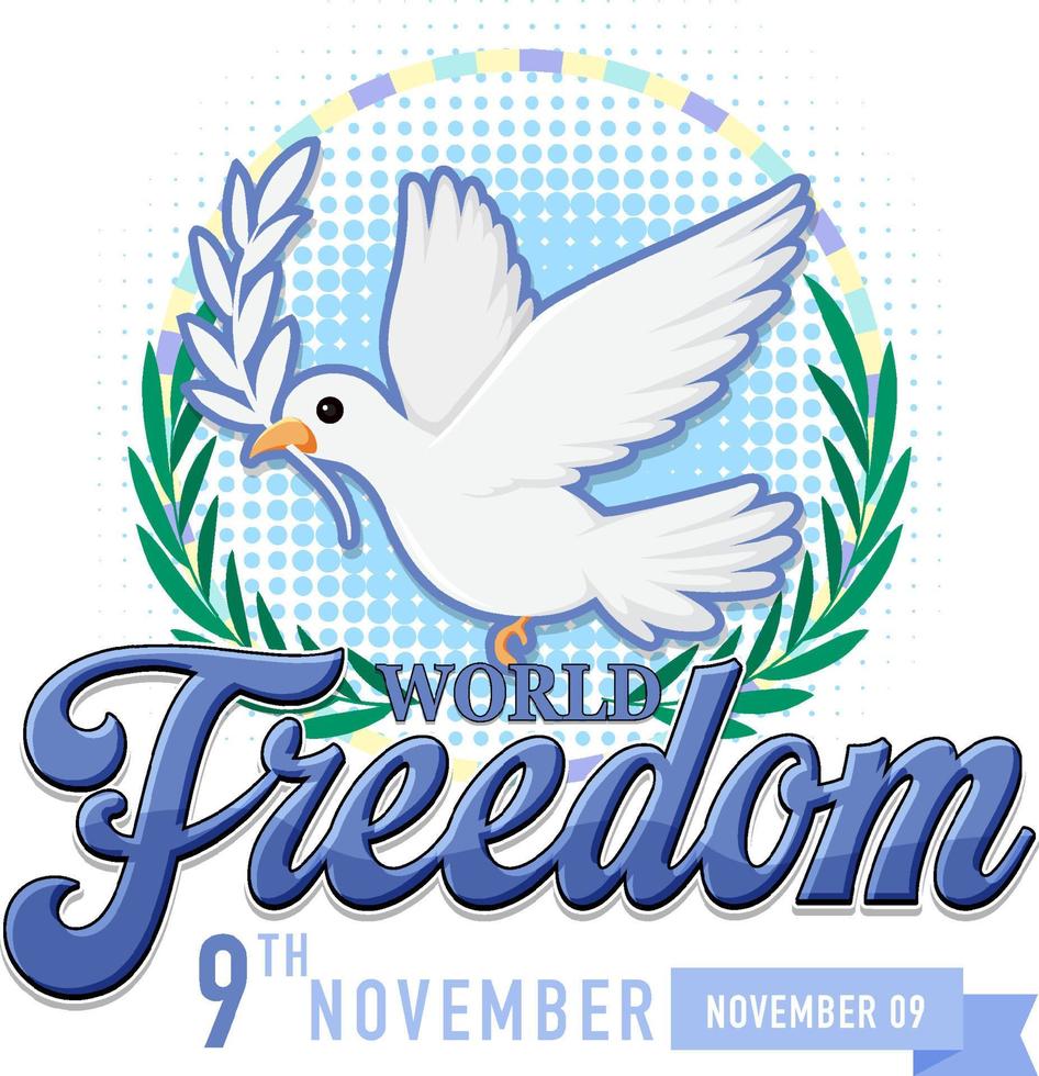 World Freedom Day Logo Design vector