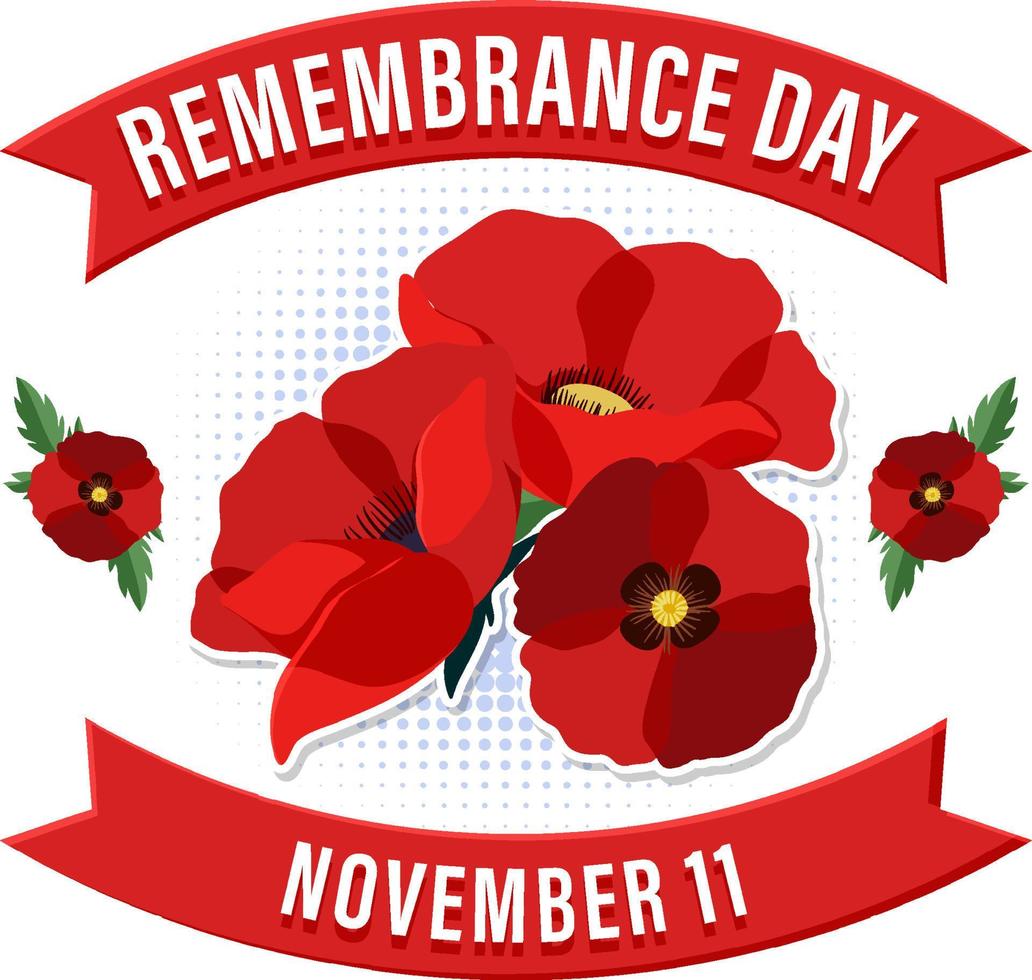 Remembrance Day Logo Design vector