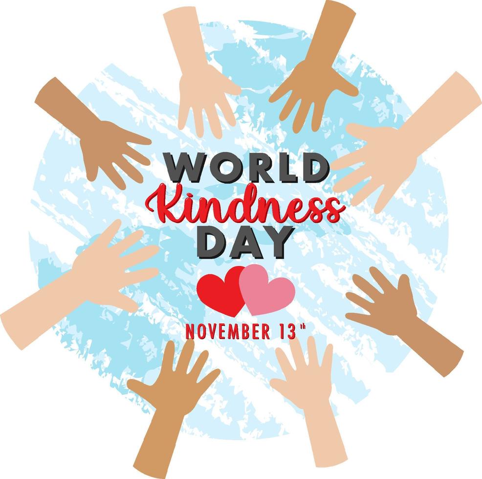 World Kindness Day Poster Design vector