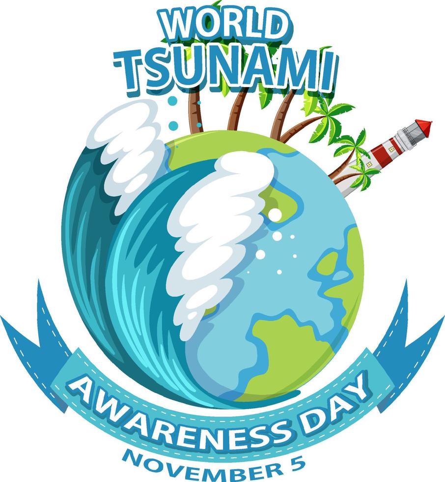 World Tsunami Awareness Day 11668275 Vector Art at Vecteezy