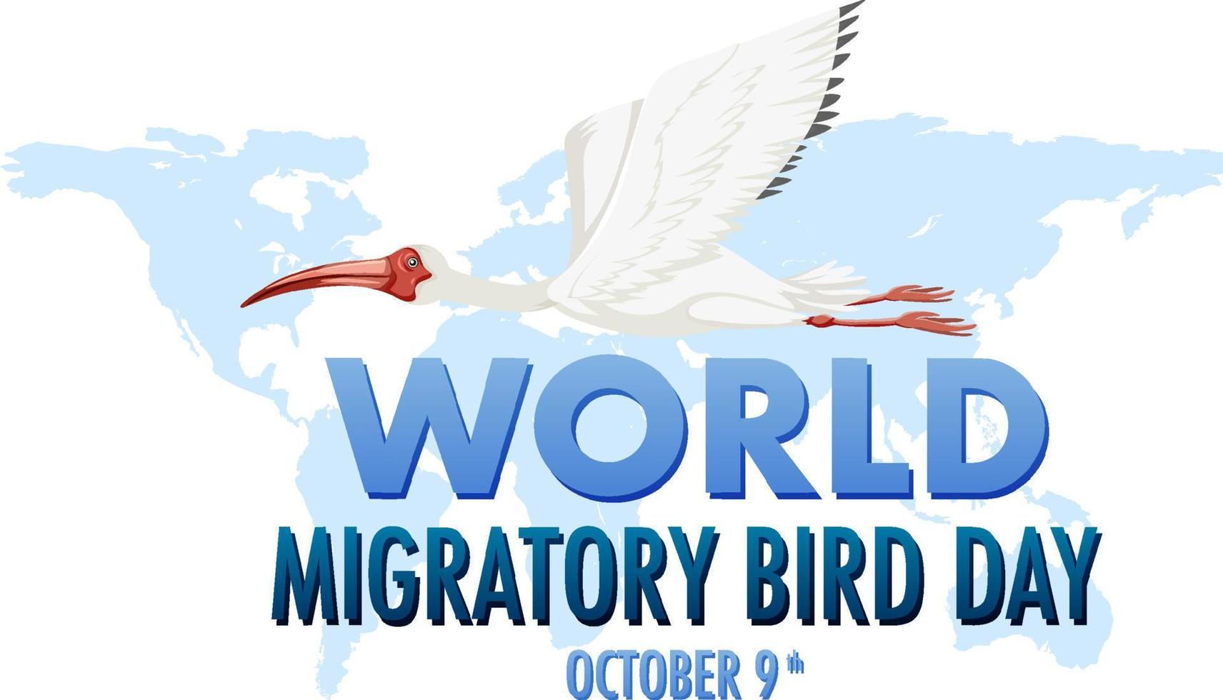 World Migratory Bird Day Banner Template vector