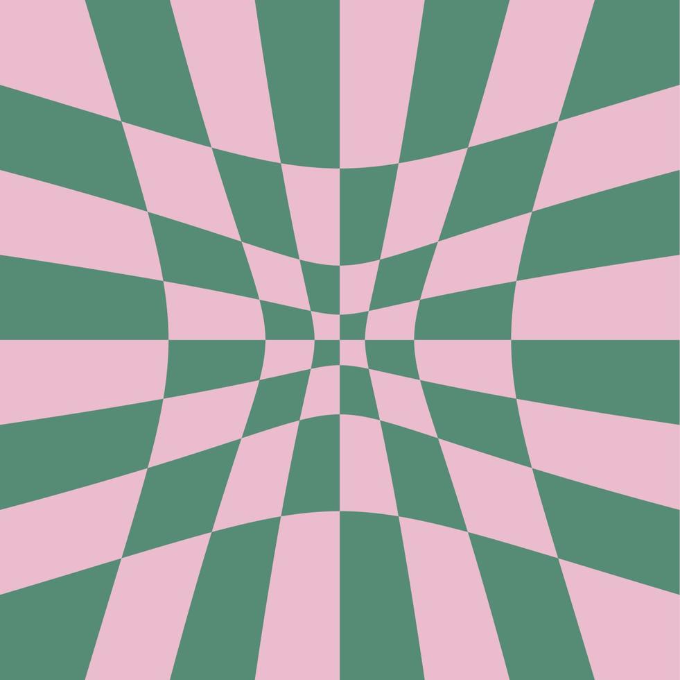 1970 Wavy Swirl Seamless Pattern in Orange and Pink Colors. Seventies Style, Groovy Background vector