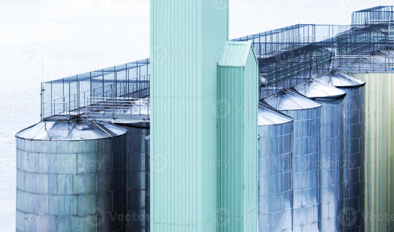 Beer fermentation tank or brewing plant photo