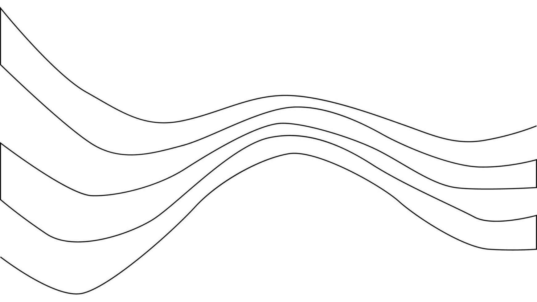 A treble clef and notes are drawn by a single black line on a white background. Continuous line drawing. illustration. vector