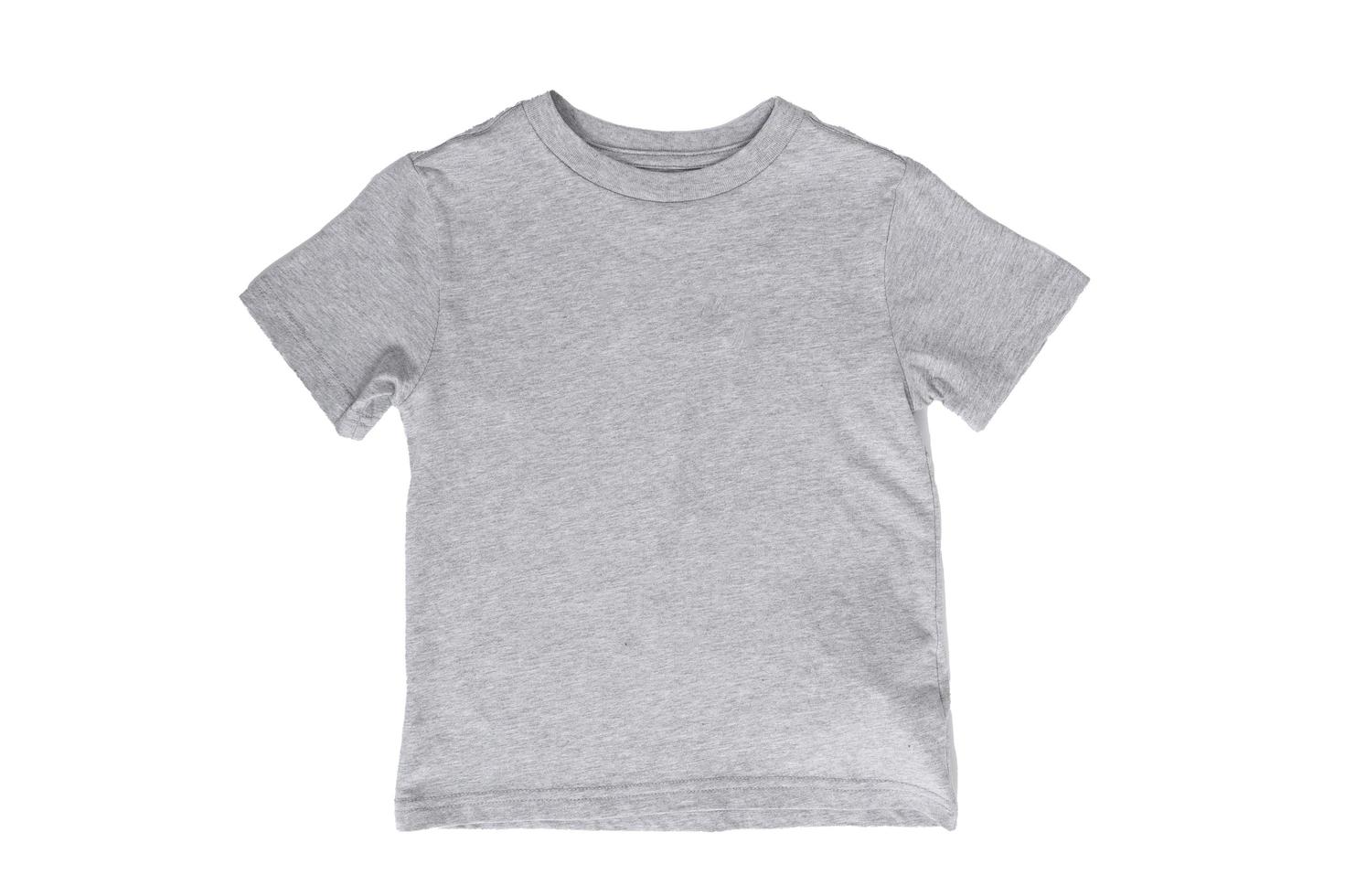 male t-shirt mockup on man, isolated on white background, copy space photo