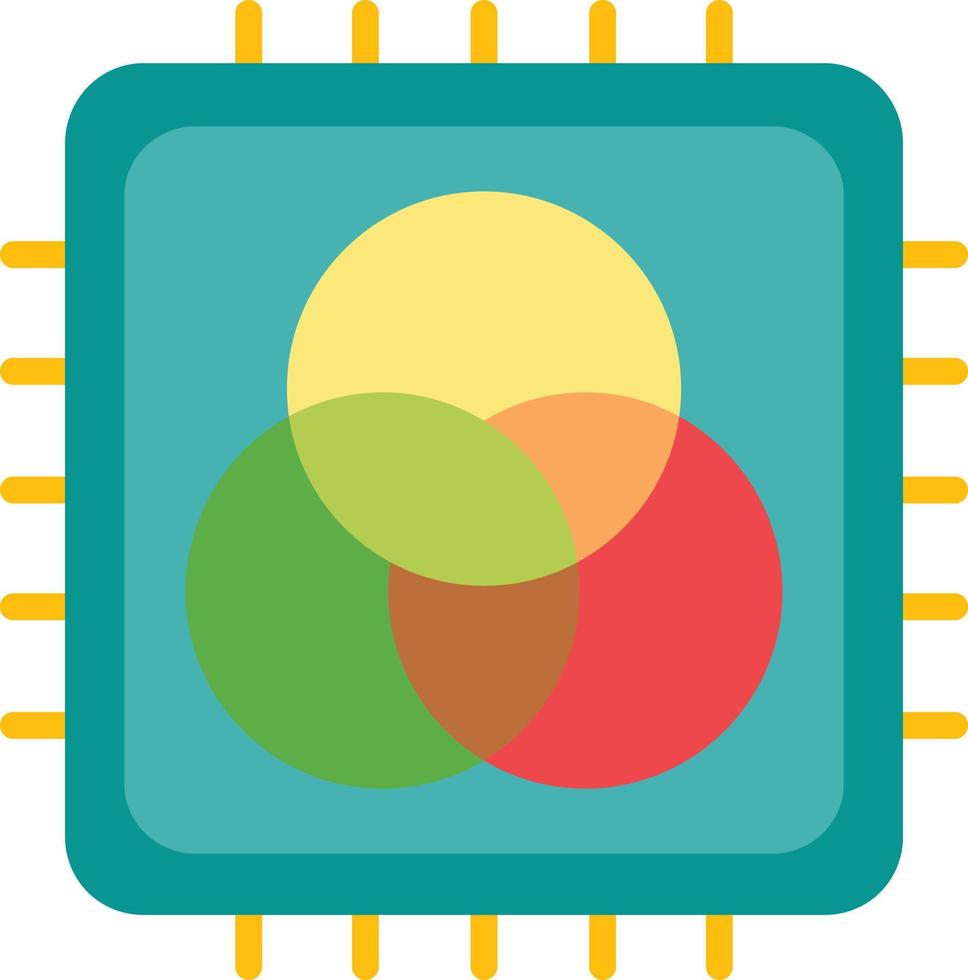 Rgb Flat Icon vector