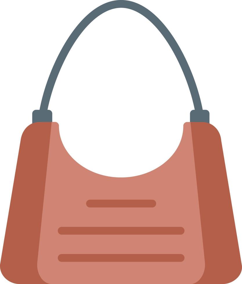 bolso de hombro icono plano vector