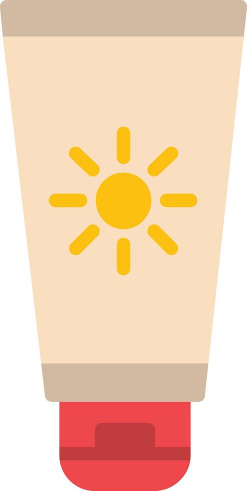 Sunscreen Flat Icon vector