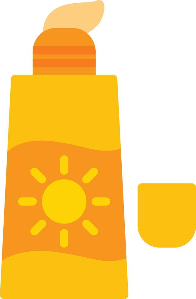 Sunblock Flat Icon vector