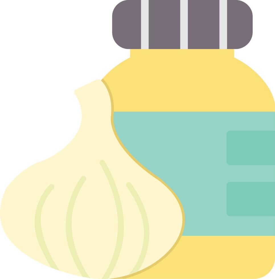 Garlic Paste Flat Icon vector