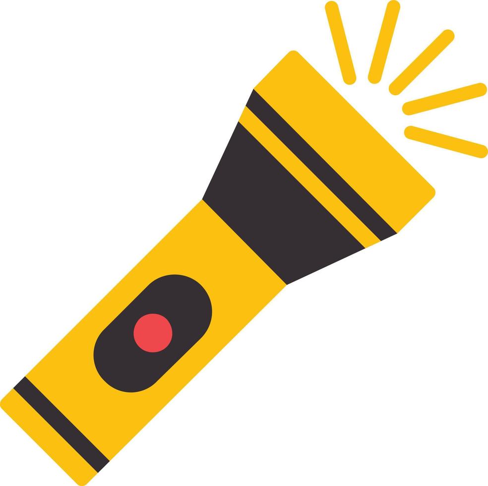 Torch Flat Icon vector