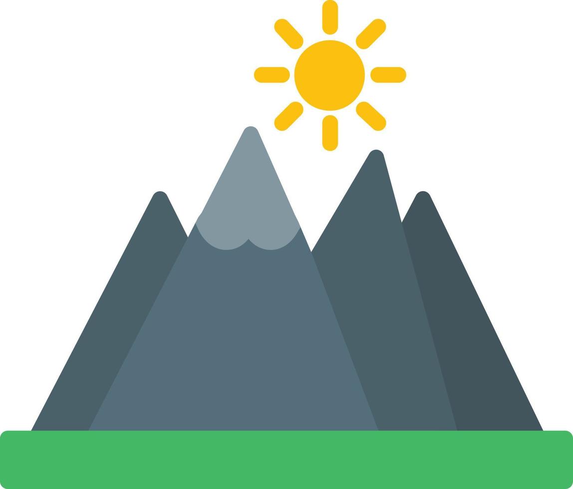 Mountain Flat Icon vector