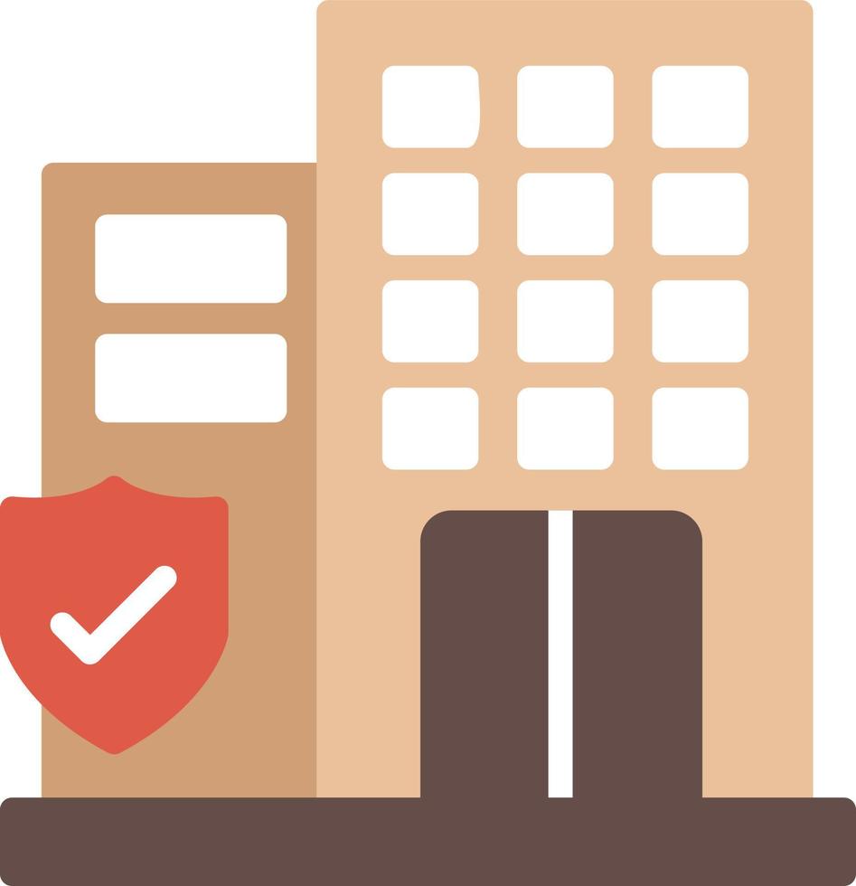Company Insurance Flat Icon vector
