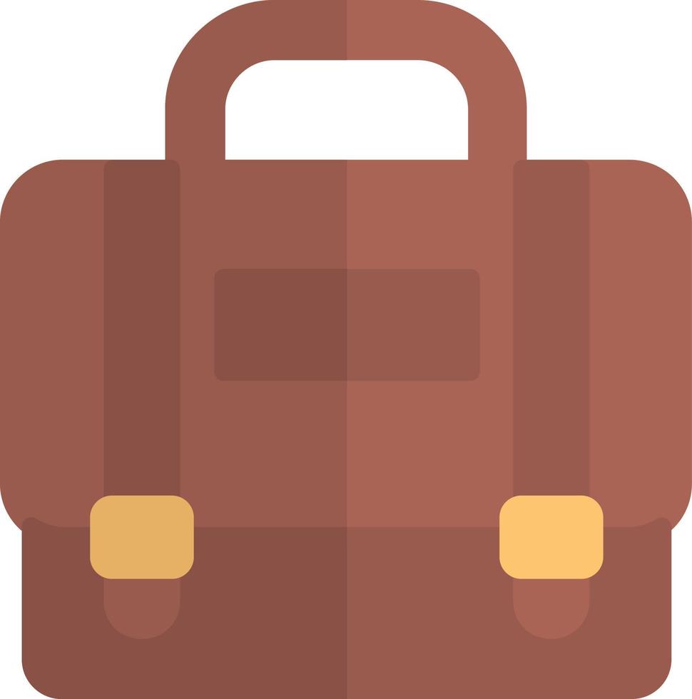 icono de maletín plano vector