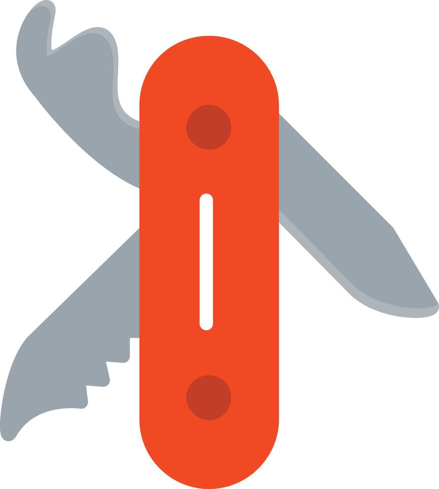 Swiss Army Knife Flat Icon vector