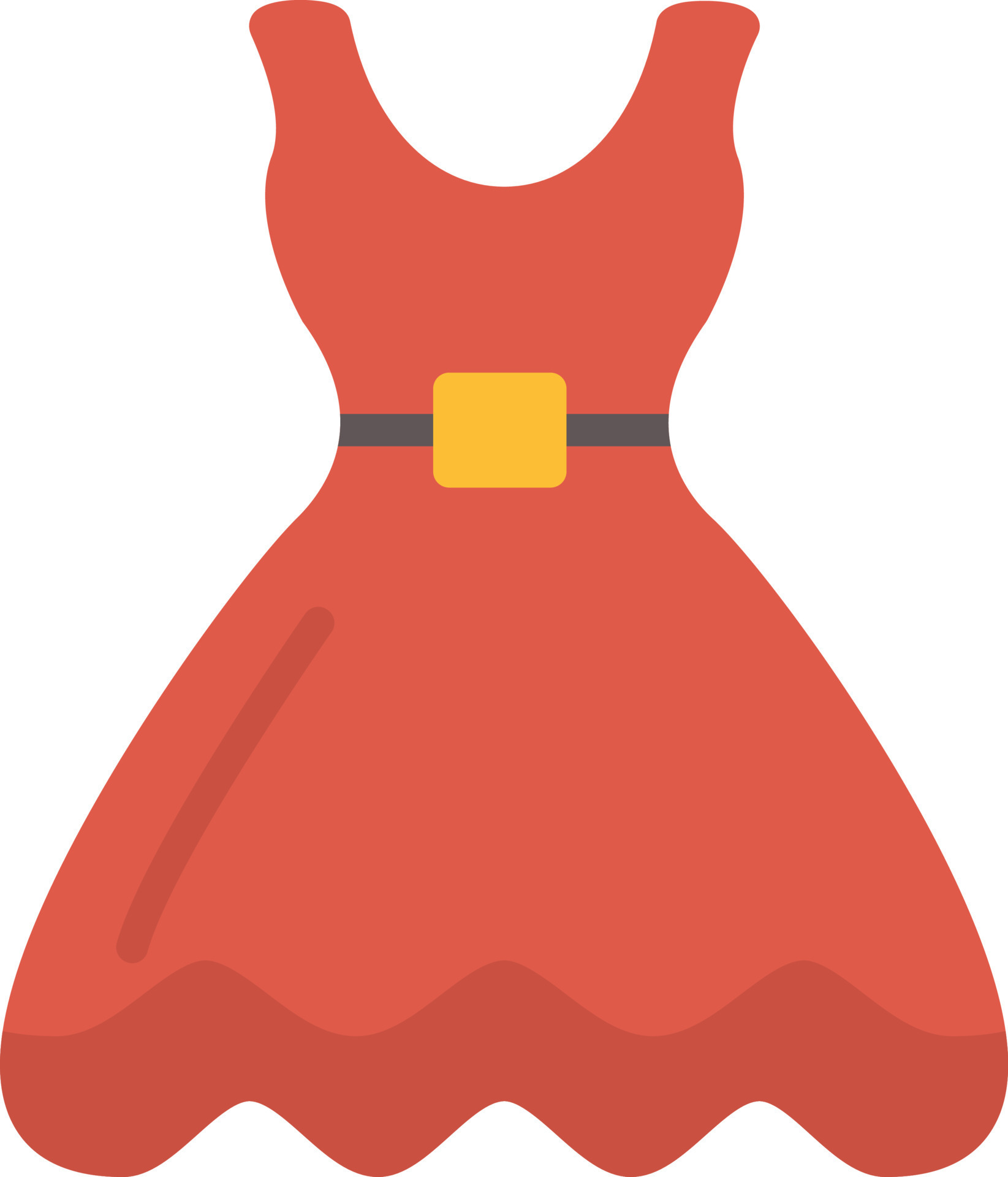 Dress Flat Icon 11670396 Vector Art at Vecteezy