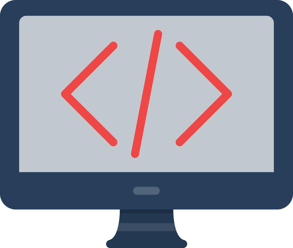 Coding Flat Icon vector