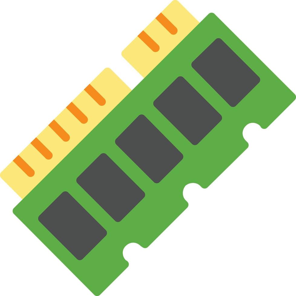 RGB Ram Flat Icon vector