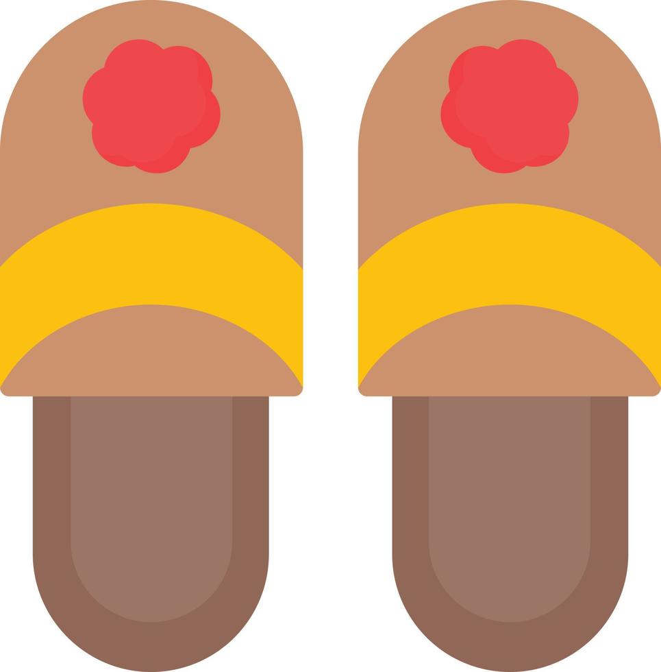 Slippers Flat Icon vector