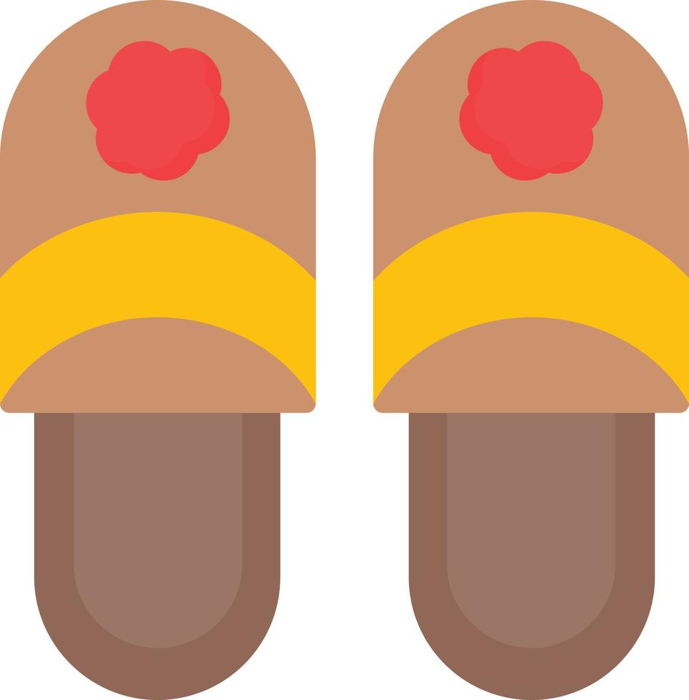 Slippers Flat Icon vector