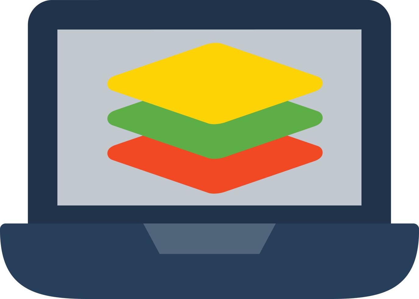 Layers Flat Icon vector