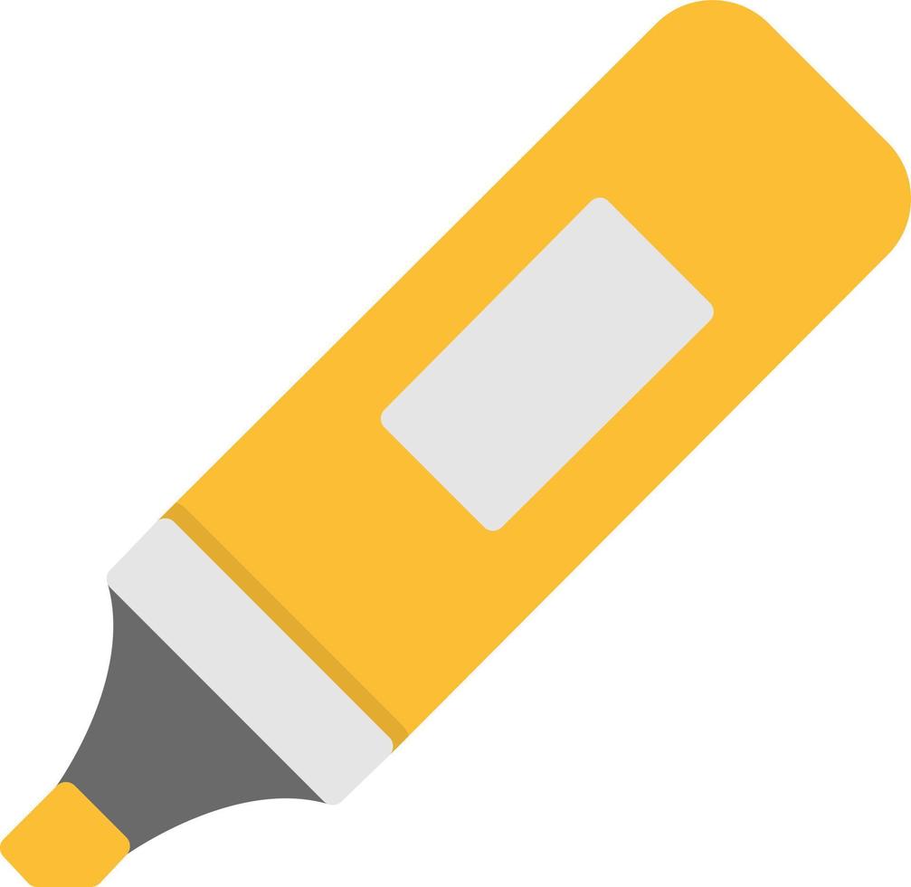 Highlighter Flat Icon vector