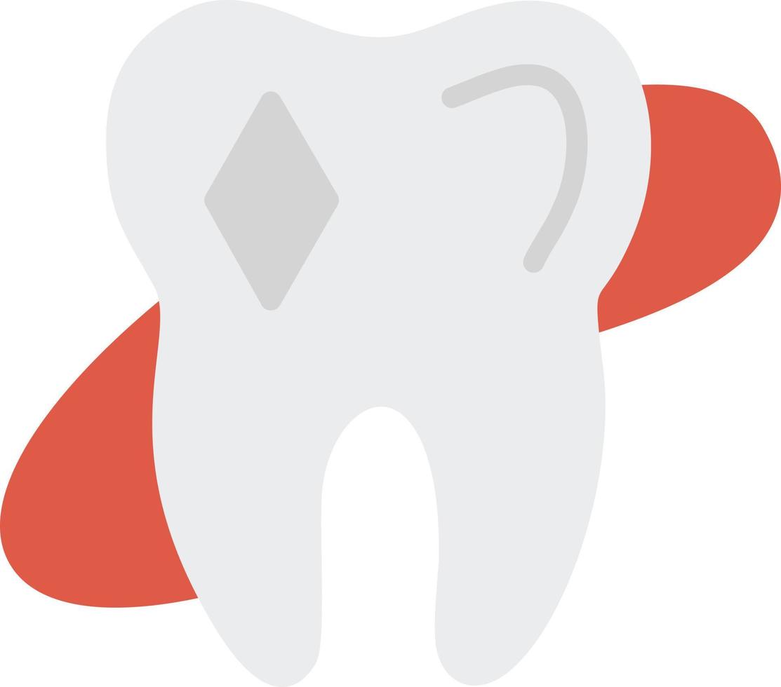 Clean Tooth Flat Icon vector