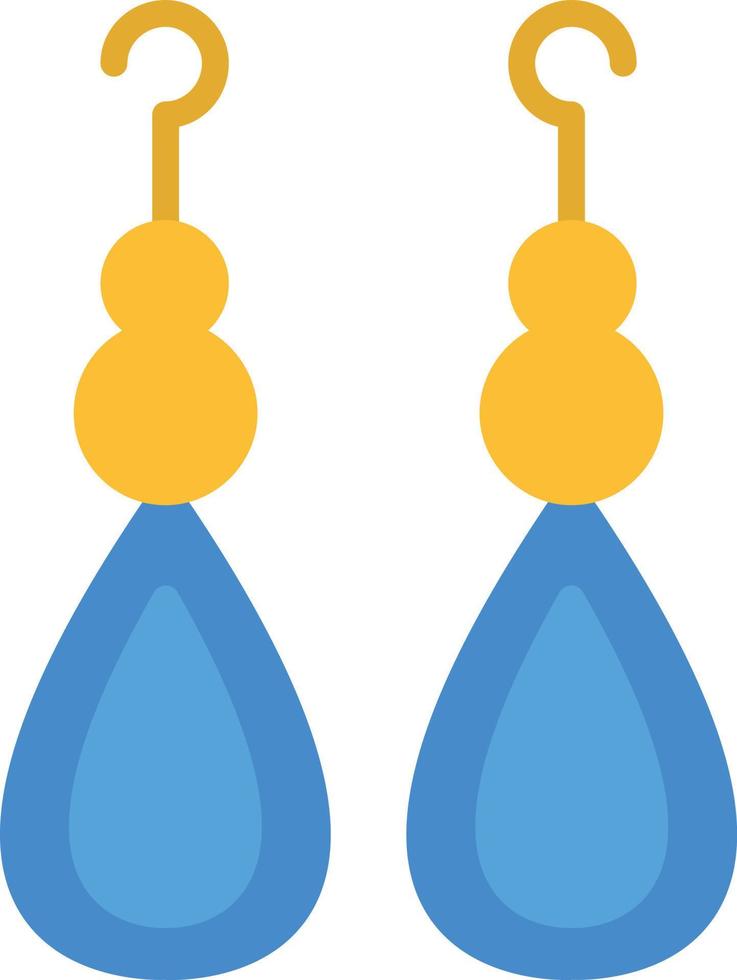 Earrings Flat Icon vector