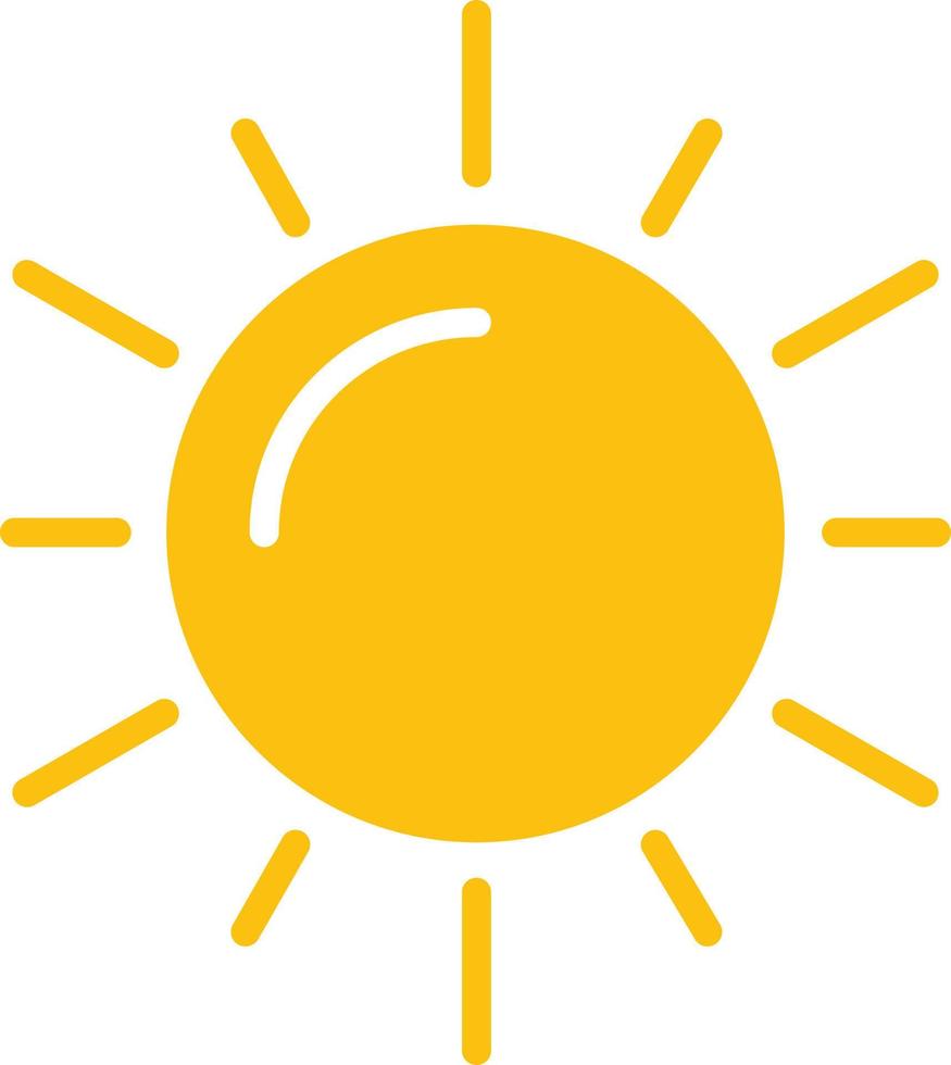 Sun Flat Icon vector