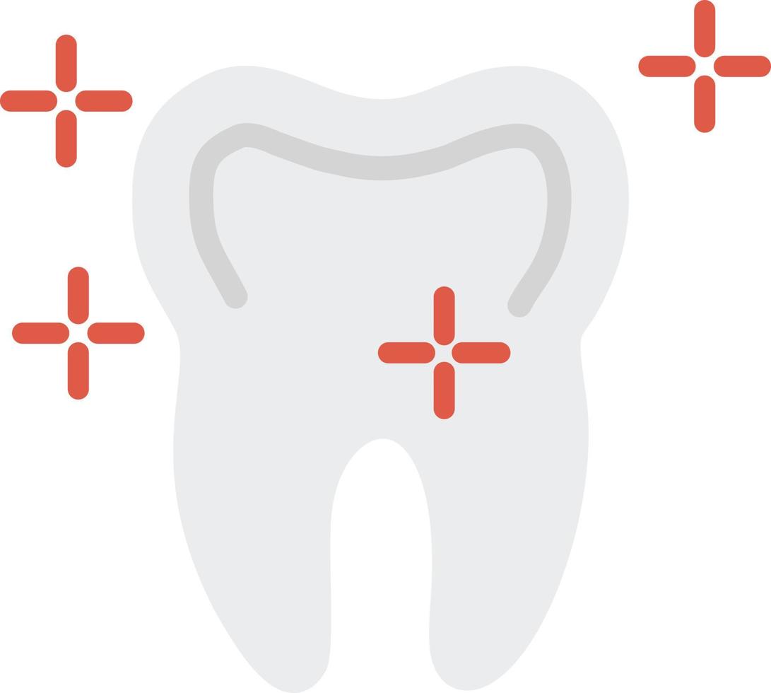 Fresh Tooth Flat Icon vector