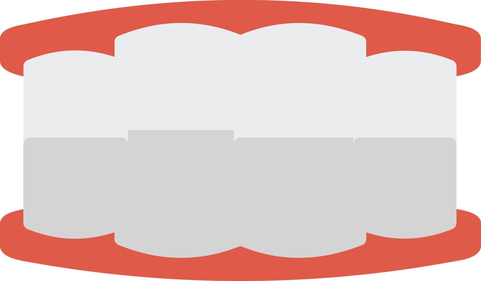 Denture Flat Icon vector