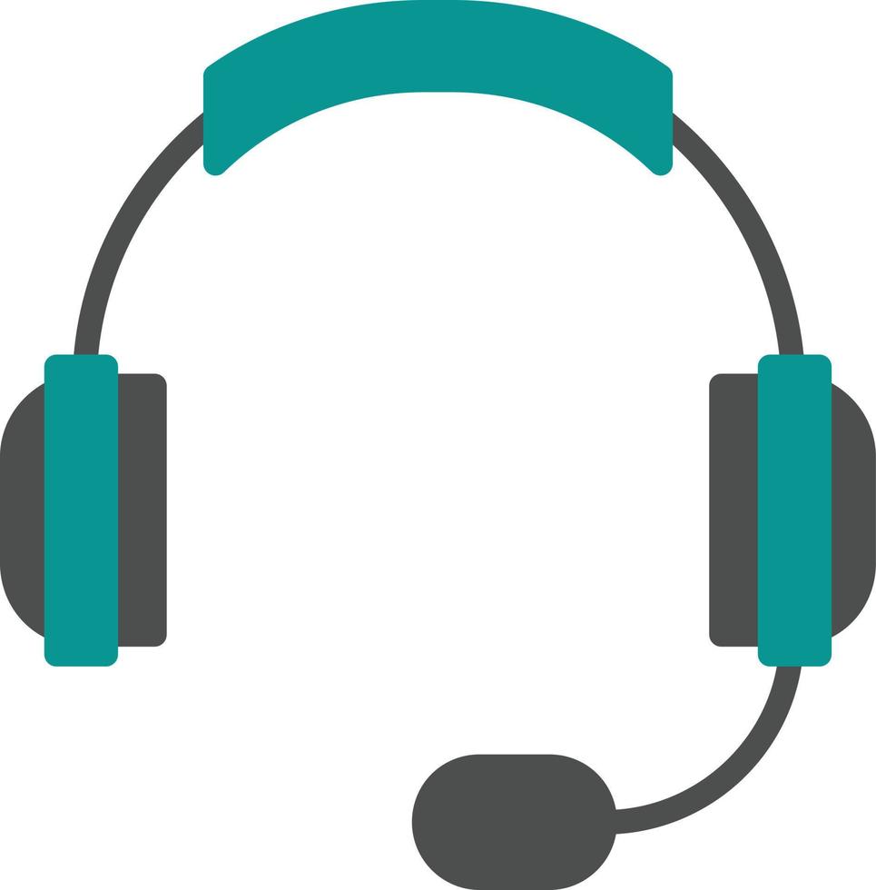 Gaming Headset Flat Icon vector